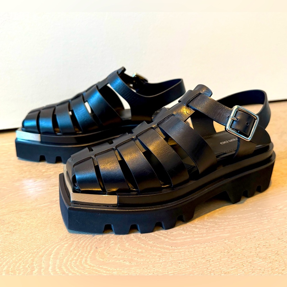 PETER DO Combat Everyday Sandals w/Metal Tip - New/Never Worn Size 35 (US 5.5)